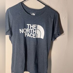 The north face dark, gray short sleeve T-shirt